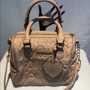 Juicy Couture Beige Quilted Satchel